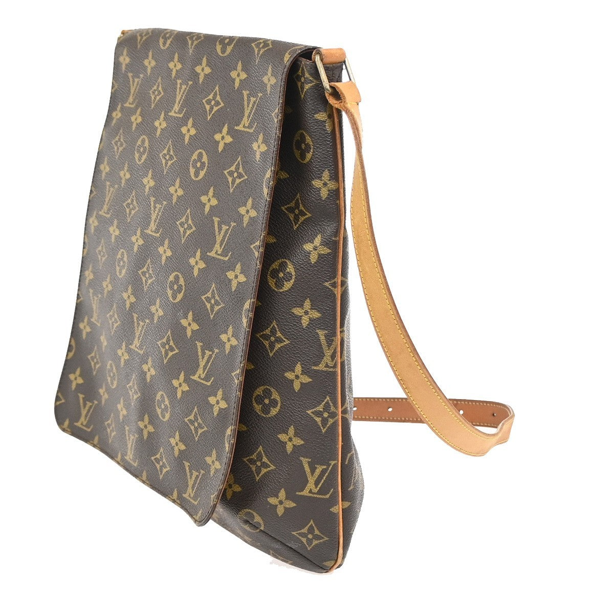 LOUIS VUITTON Musette Shoulder Bag Monogram Leather Brown France M51256 88YJ031