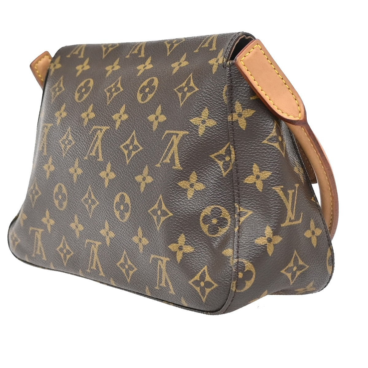 LOUIS VUITTON Mini Looping Hand Bag Monogram Leather Brown M51147 603RF660