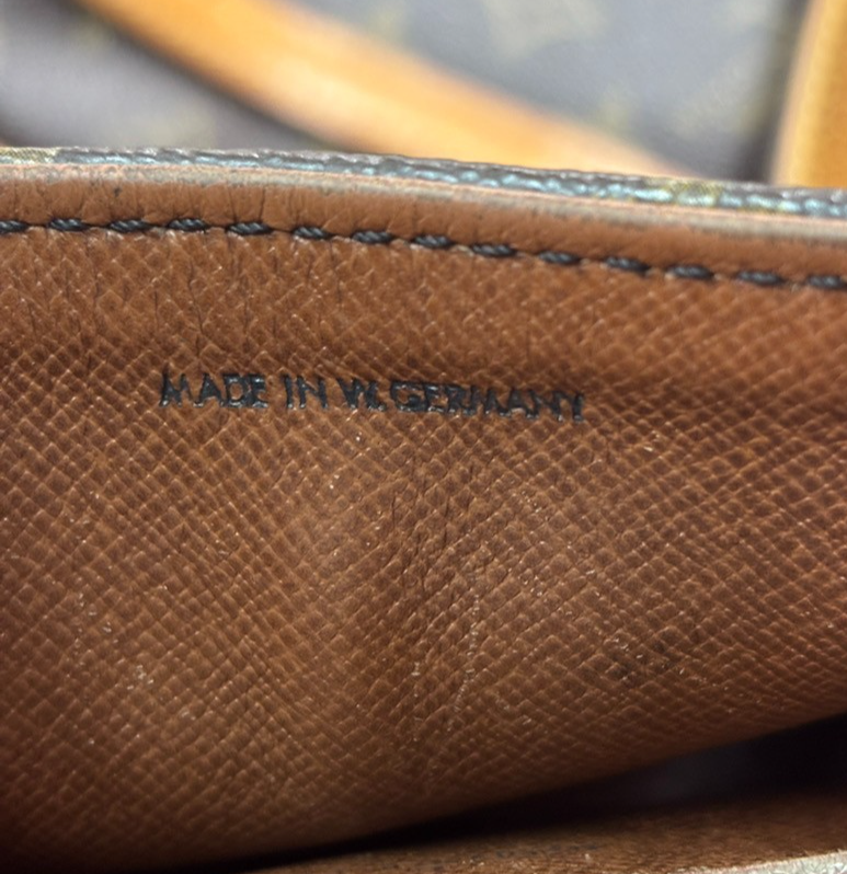 LOUIS VUITTON Saint Cloud MM Shoulder Bag Monogram Leather Brown M51243 36PA097