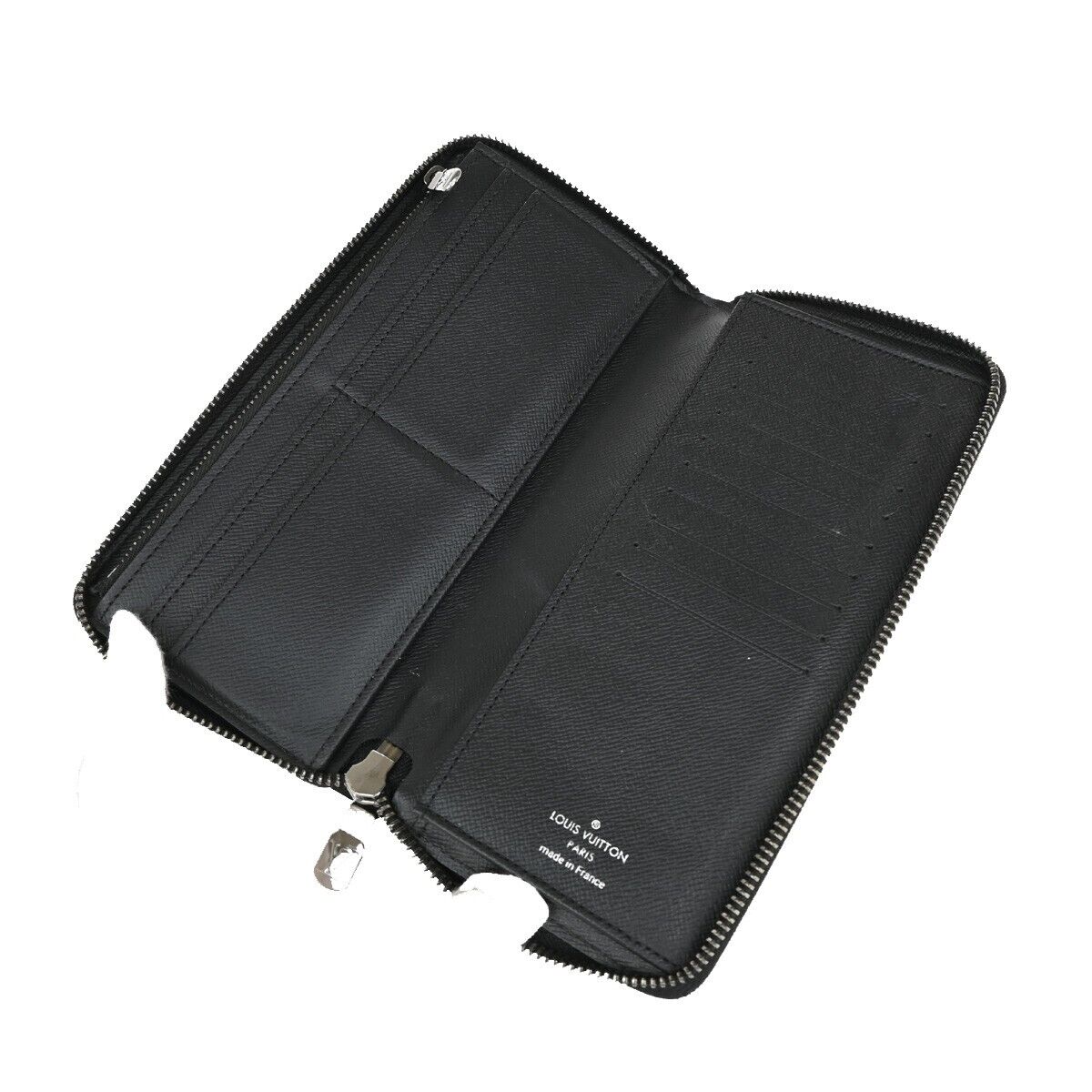 LOUIS VUITTON Zippy Wallet Vertical Monogram Eclipse Leather BK M62295 89EA984