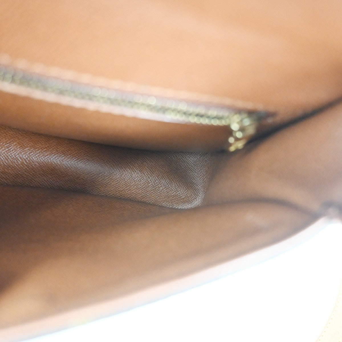 LOUIS VUITTON Saint Cloud MM Shoulder Bag Monogram Leather Brown M51243 82KC898