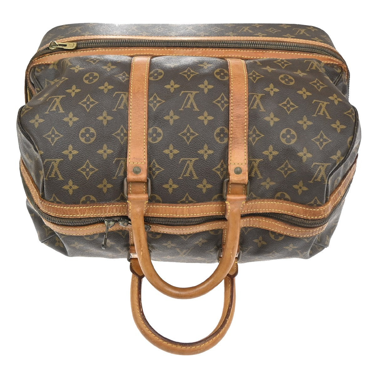 LOUIS VUITTON Sac Sport Hand Bag Monogram Leather Brown France M41444 66CB016