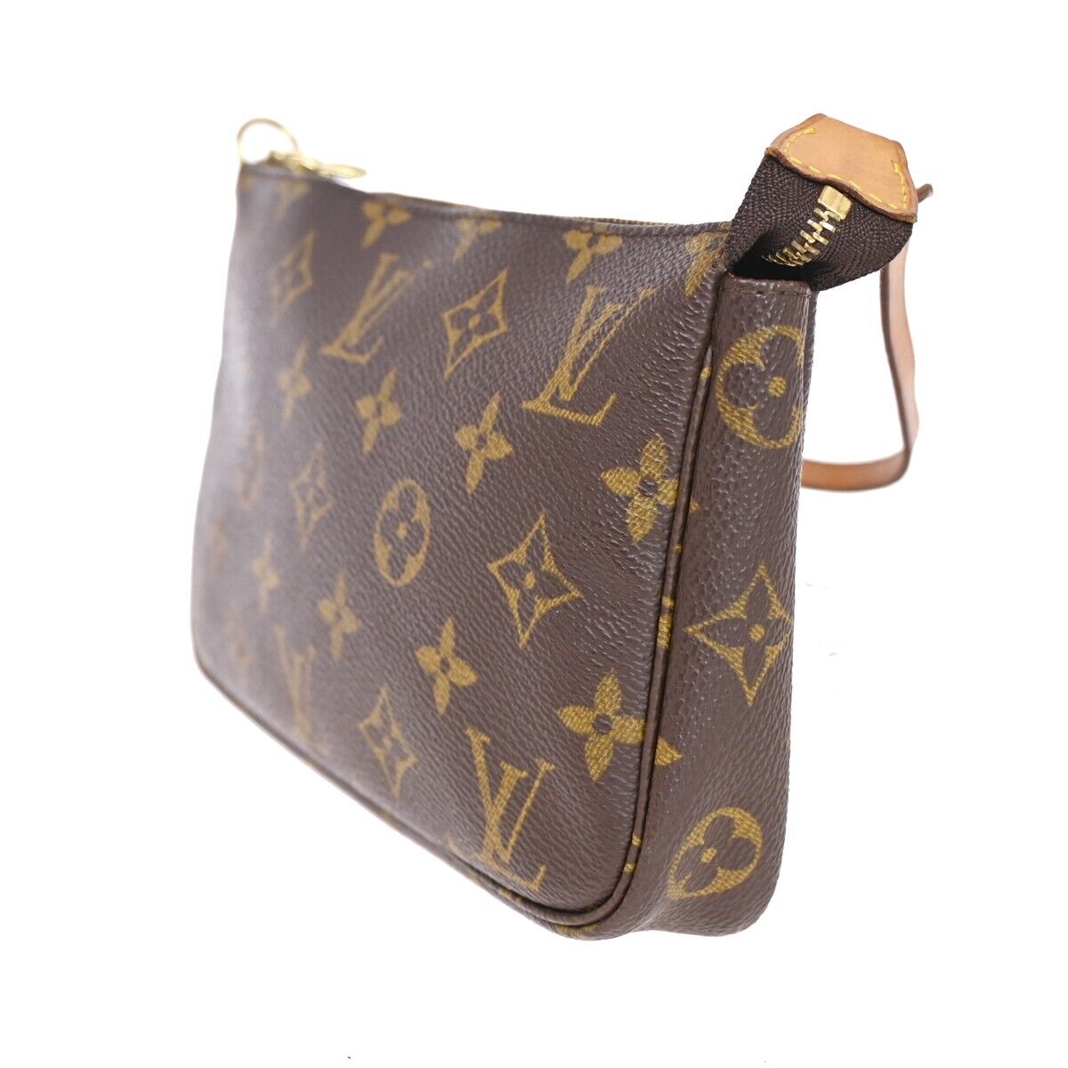 LOUIS VUITTON Pochette Accessoires Hand Bag Monogram Leather BN M51980 10HB213