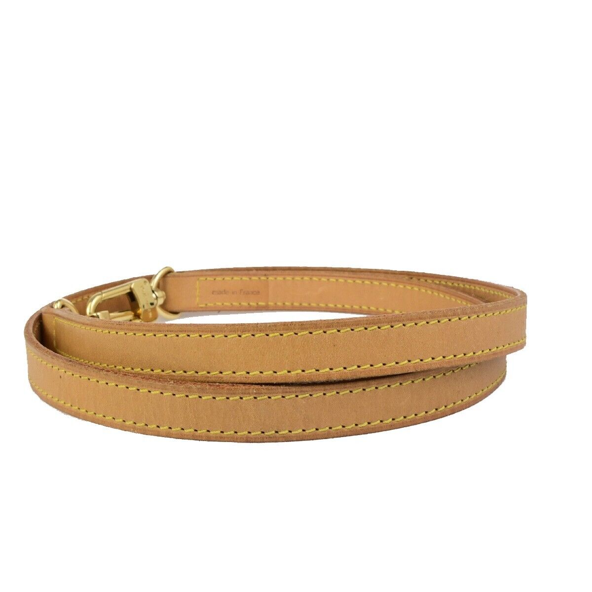 LOUIS VUITTON Shoulder Strap Leather Brown Gold France Bag Accessory 67FB298
