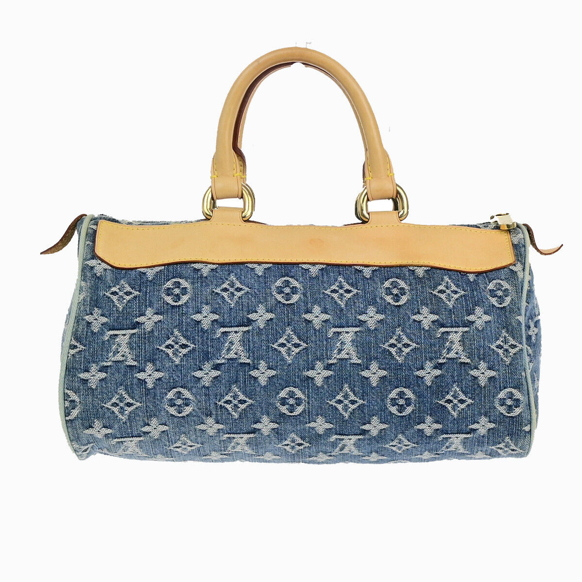 LOUIS VUITTON Neo Speedy Hand Bag Monogram Denim Leather Blue M95019 648YF702
