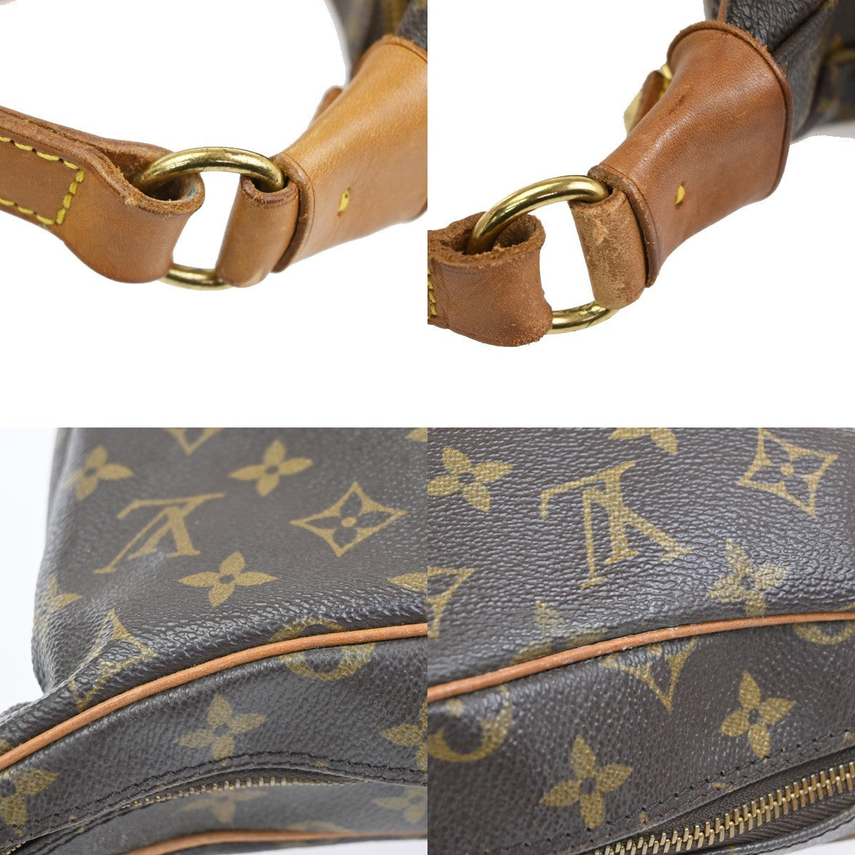 LOUIS VUITTON Boulogne 30 Shoulder Bag Monogram Leather Brown M51265 77CA920