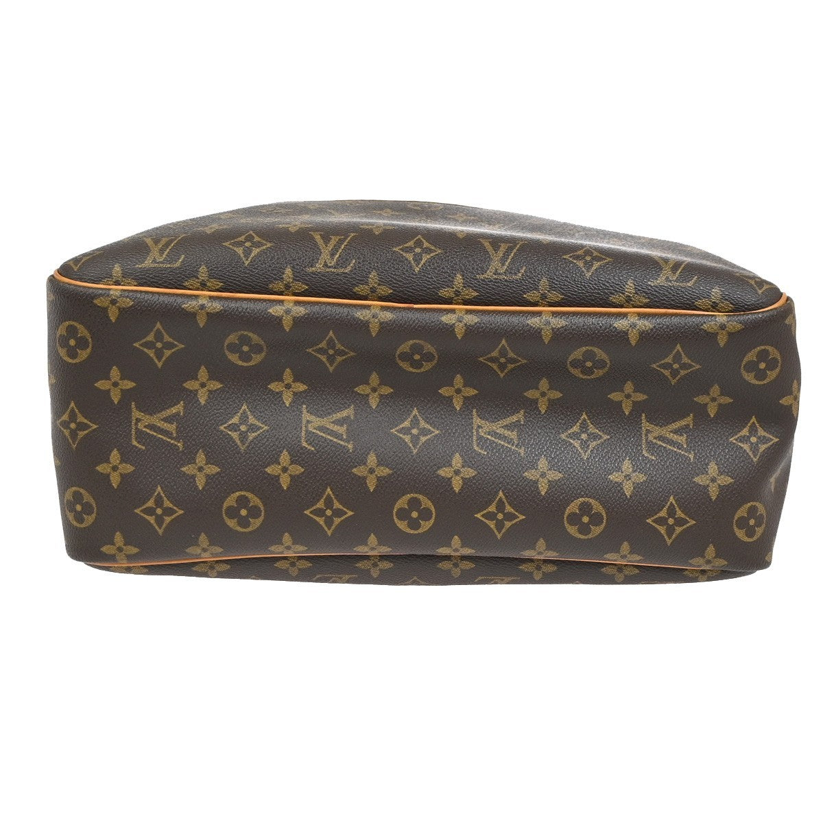 LOUIS VUITTON LV Logo Deauville Hand Bag Monogram Leather Brown M47270 12YH901