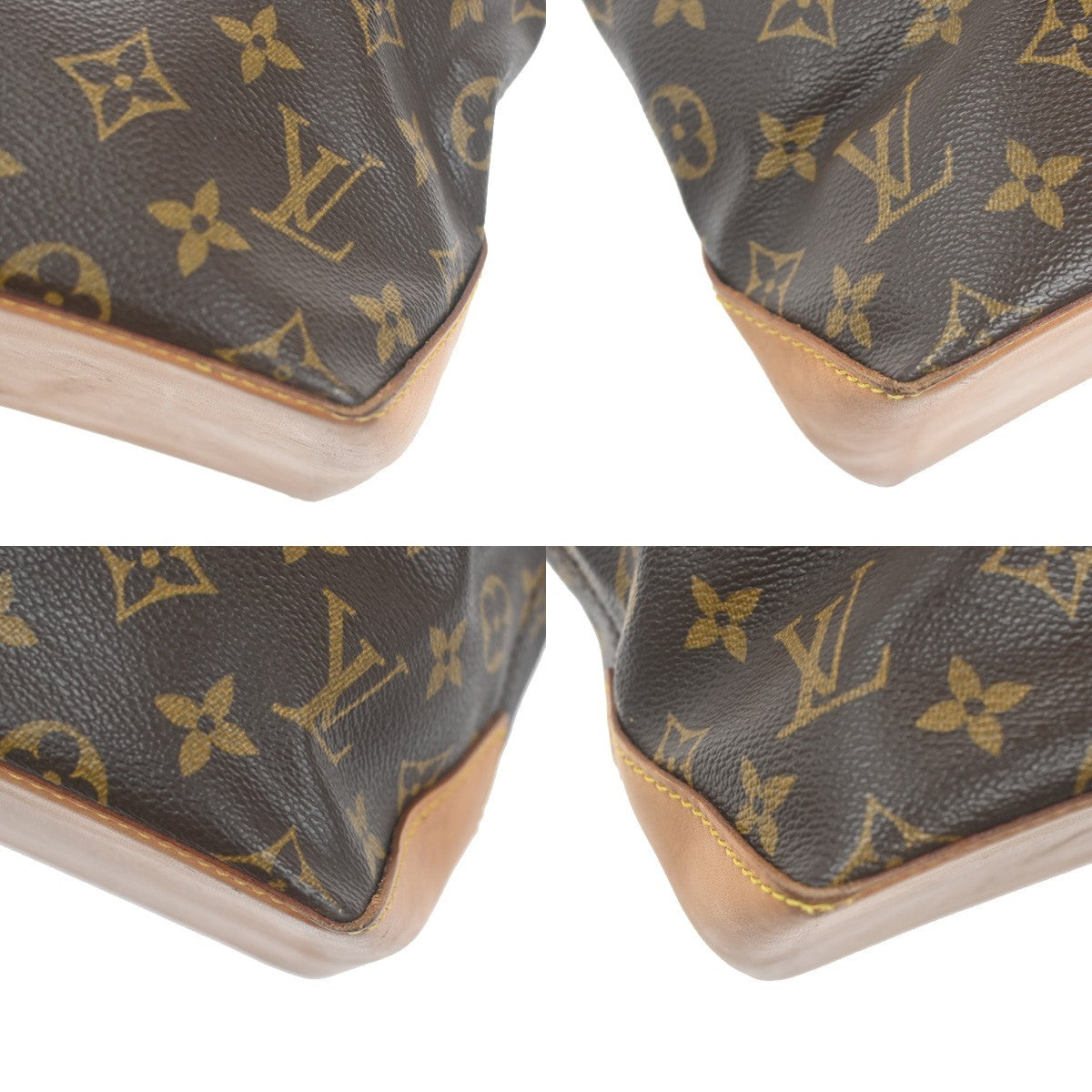 LOUIS VUITTON Cabas Piano Shoulder Bag Monogram Leather Brown M51148 70EF801
