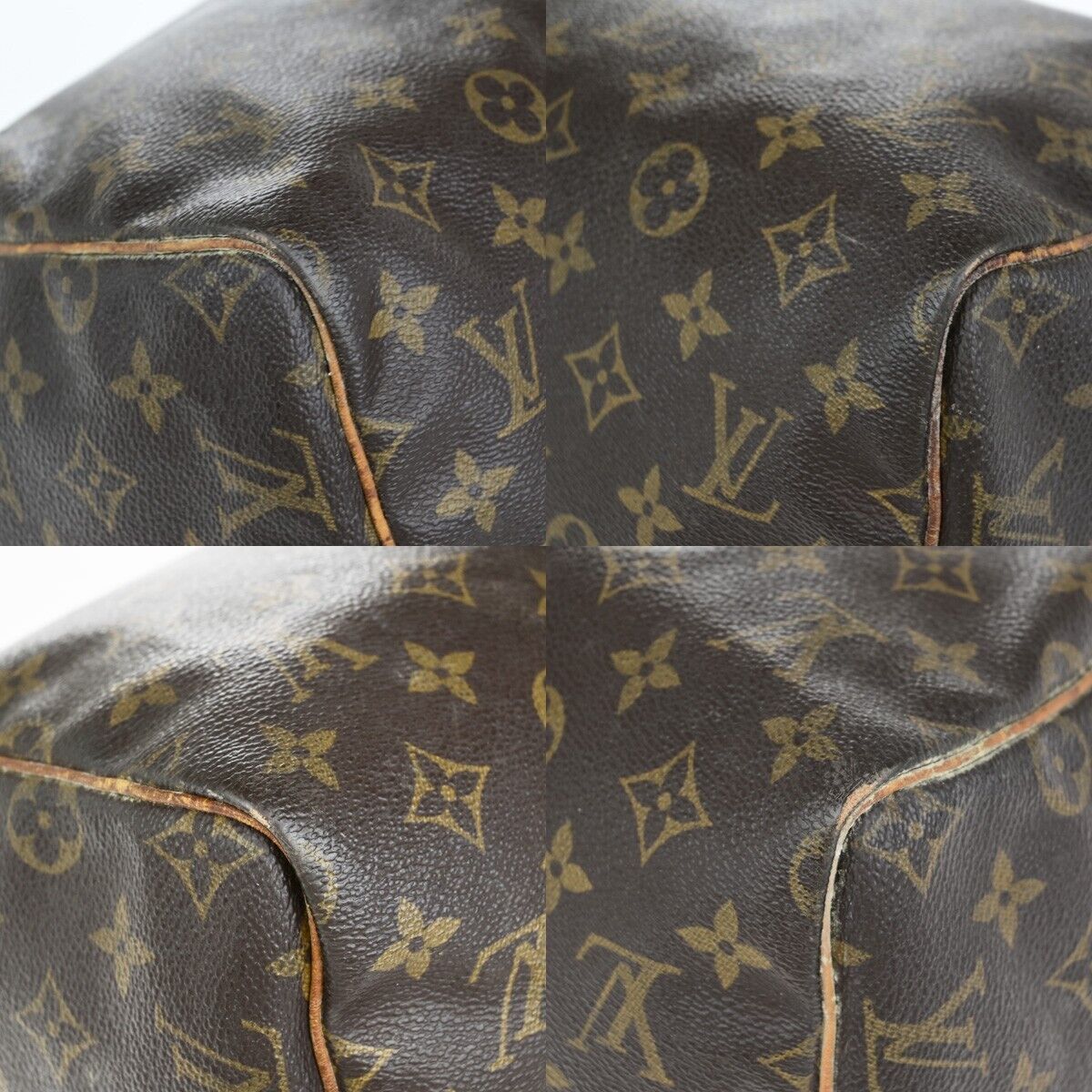 LOUIS VUITTON Speedy 30 Travel Hand Bag Monogram Leather Brown M41526 67ED027