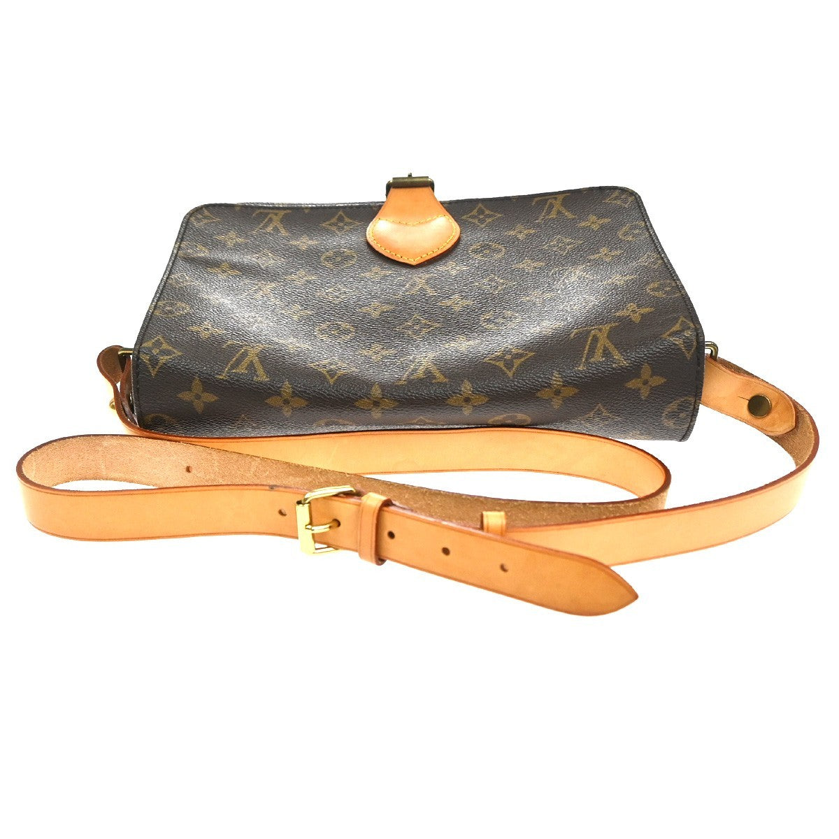 LOUIS VUITTON Cartouchiere GM Shoulder Bag Monogram Leather Brown M51252 77KC740