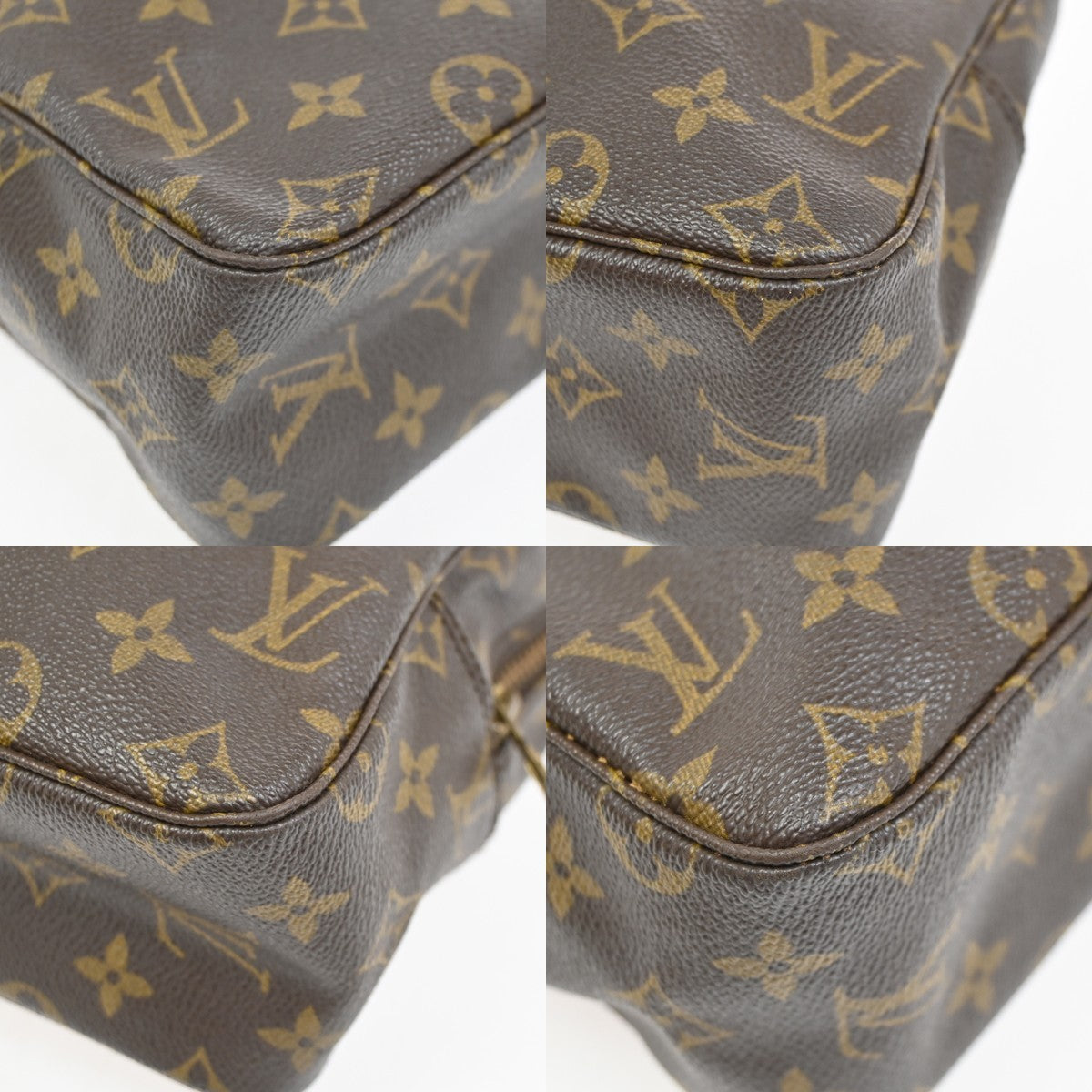 LOUIS VUITTON Trousse Toilette 28 Clutch Hand Bag Monogram Brown M47522 62PA075