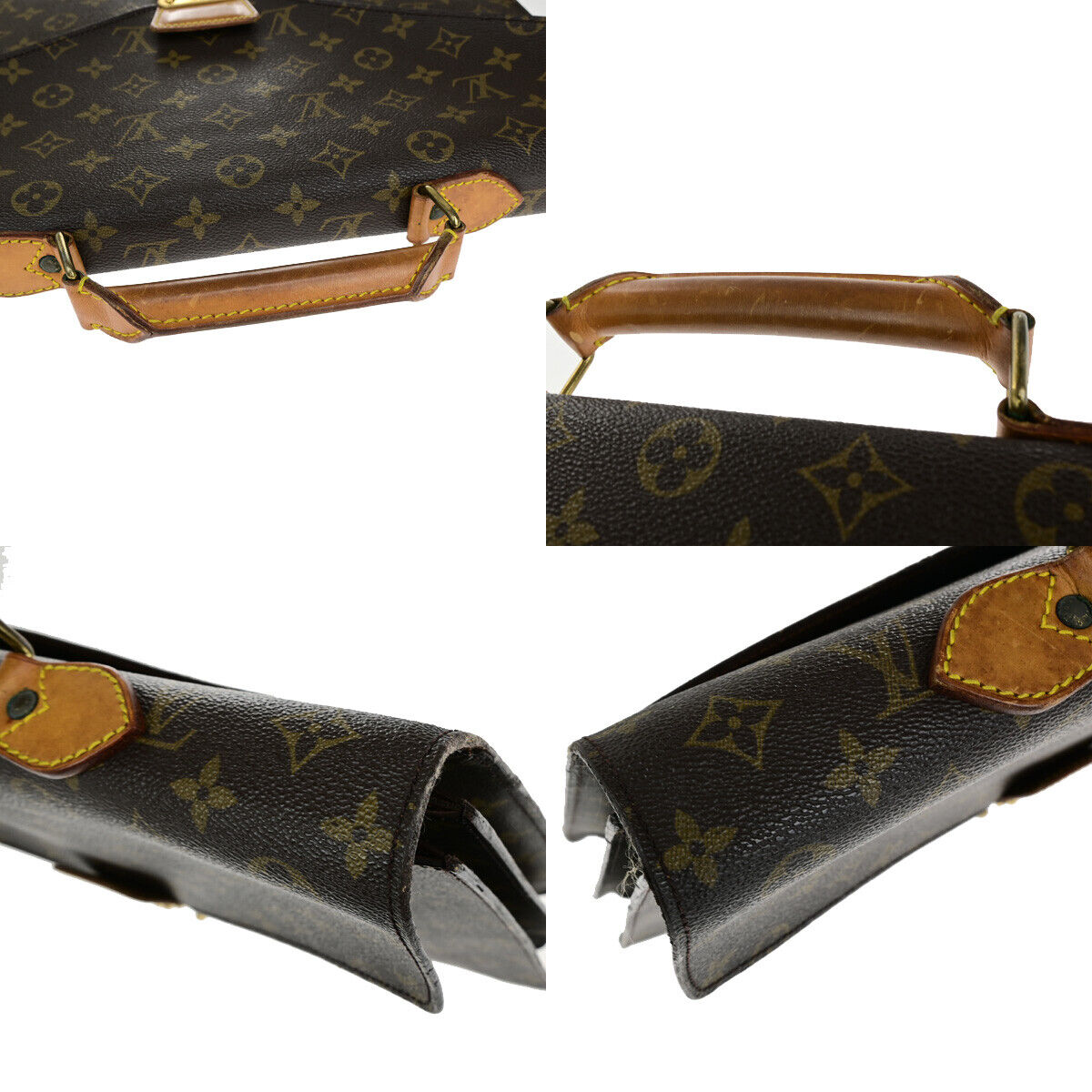 LOUIS VUITTON Serviette Conseiller Hand Bag Monogram Leather BN M53331 62YF123