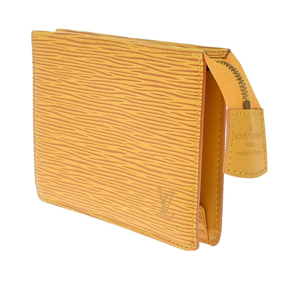 LOUIS VUITTON Poche Toilette 15 Clutch Pouch Bag Epi Leather Yellow 05KP391