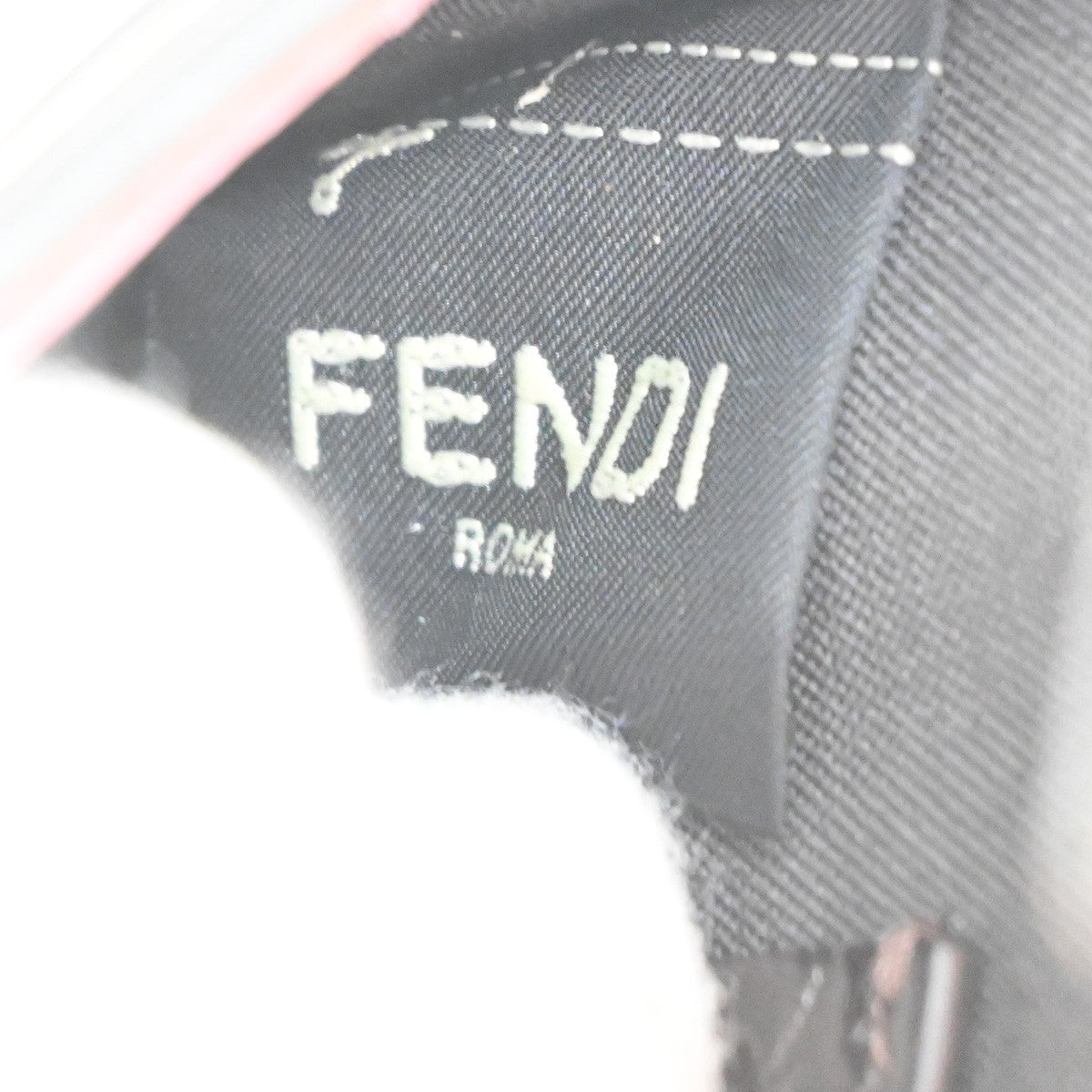 FENDI Logo Micro Baguette Crossbody Shoulder Hand Bag Leather Pink SHW 76YJ049