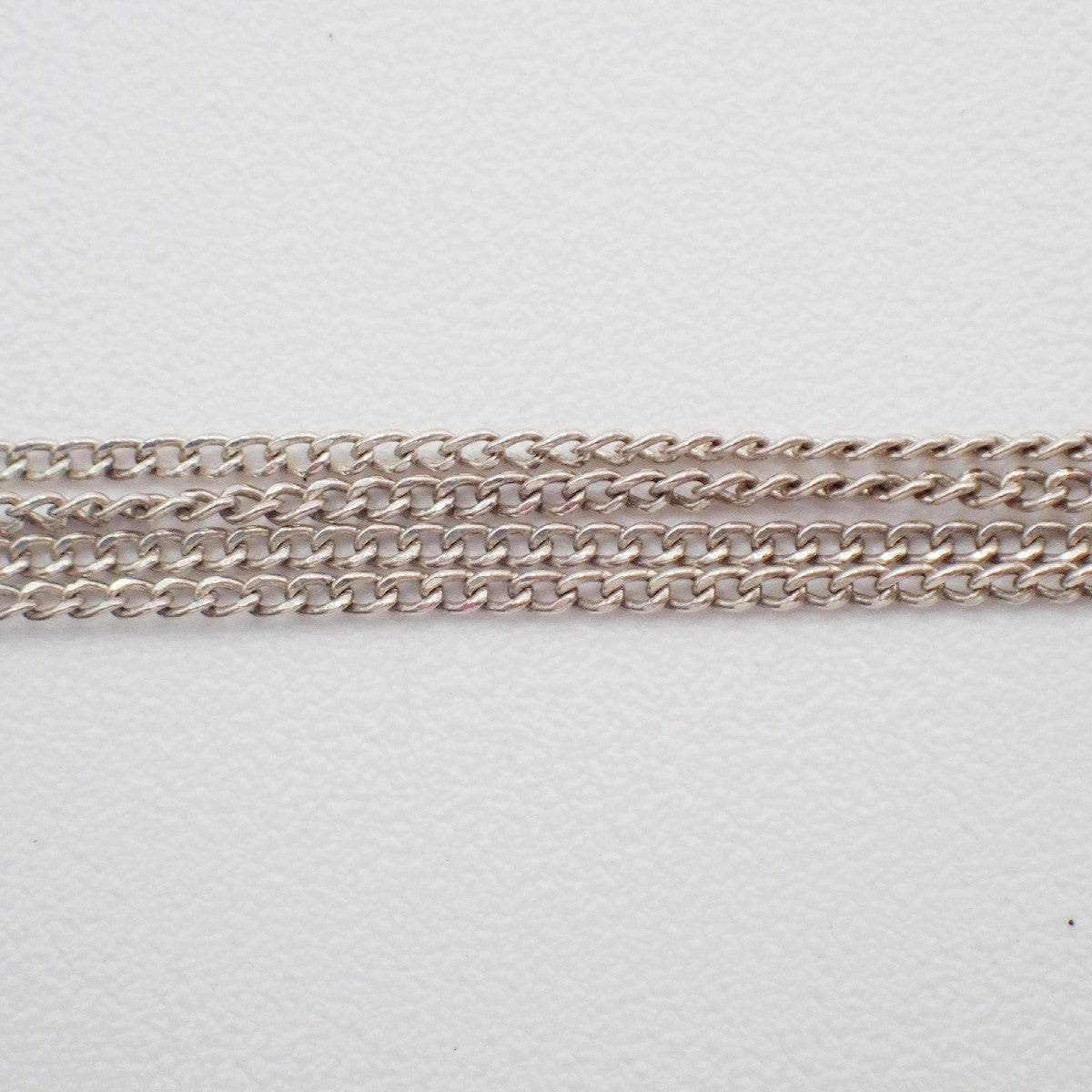 TIFFANY & CO. Logo Ribbon Heart 16mm Chain Necklace AG925 Gold 750 63KC886