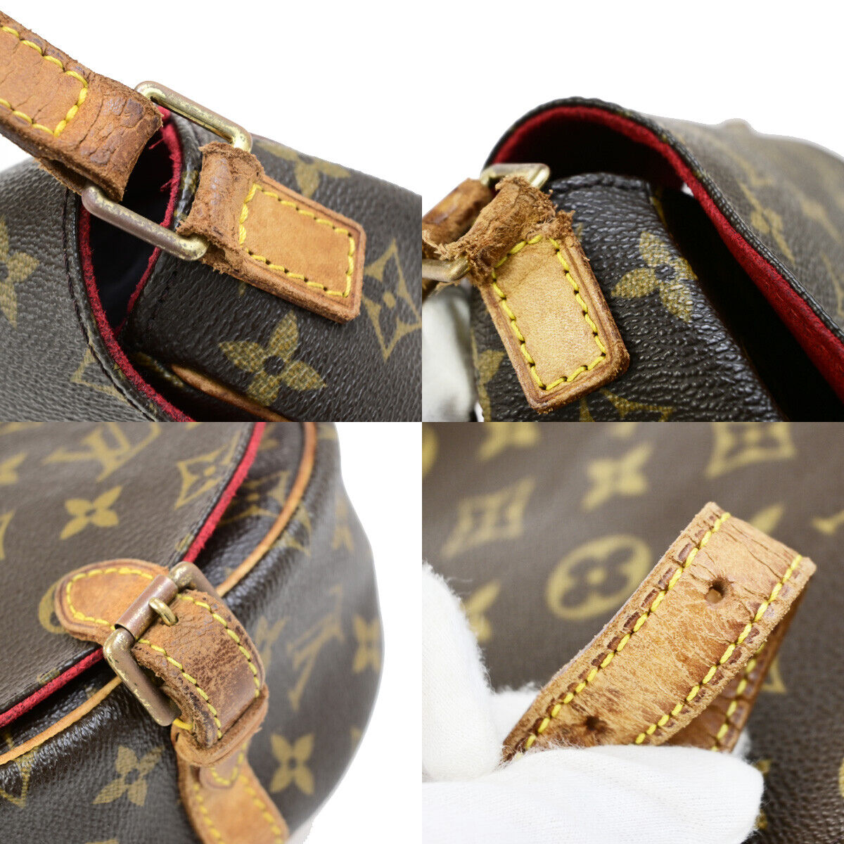 LOUIS VUITTON LV Tambourine Shoulder Bag Monogram Leather Brown M51179 87YG542