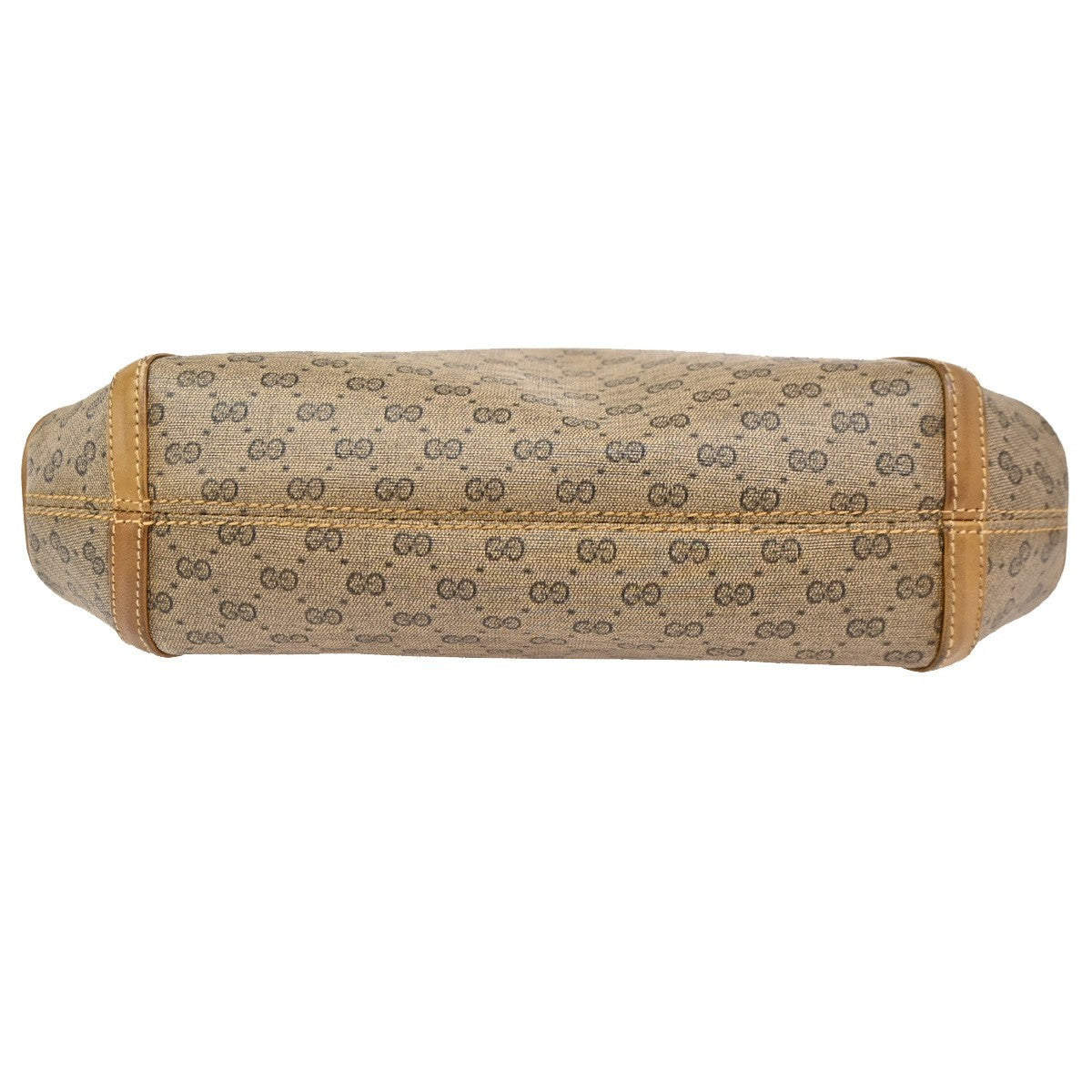 GUCCI Micro GG Pattern Shoulder Bag PVC Leather Brown Italy GHW 30KC928