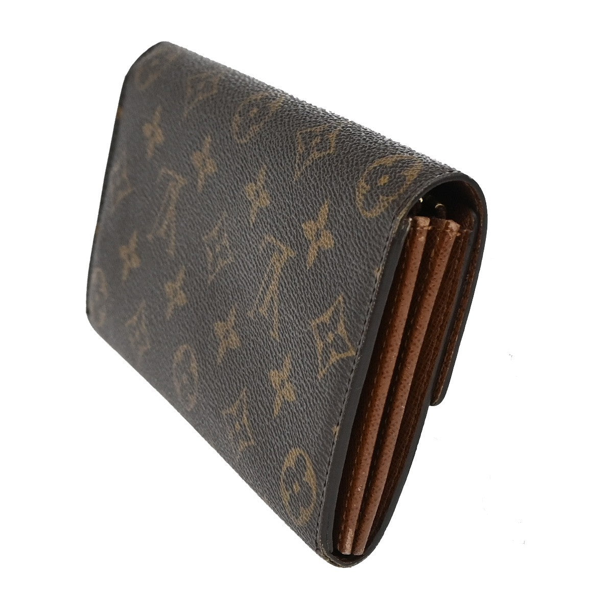 LOUIS VUITTON Porte Monnaie Credit Long Wallet Monogram Leather M61725 66KB638