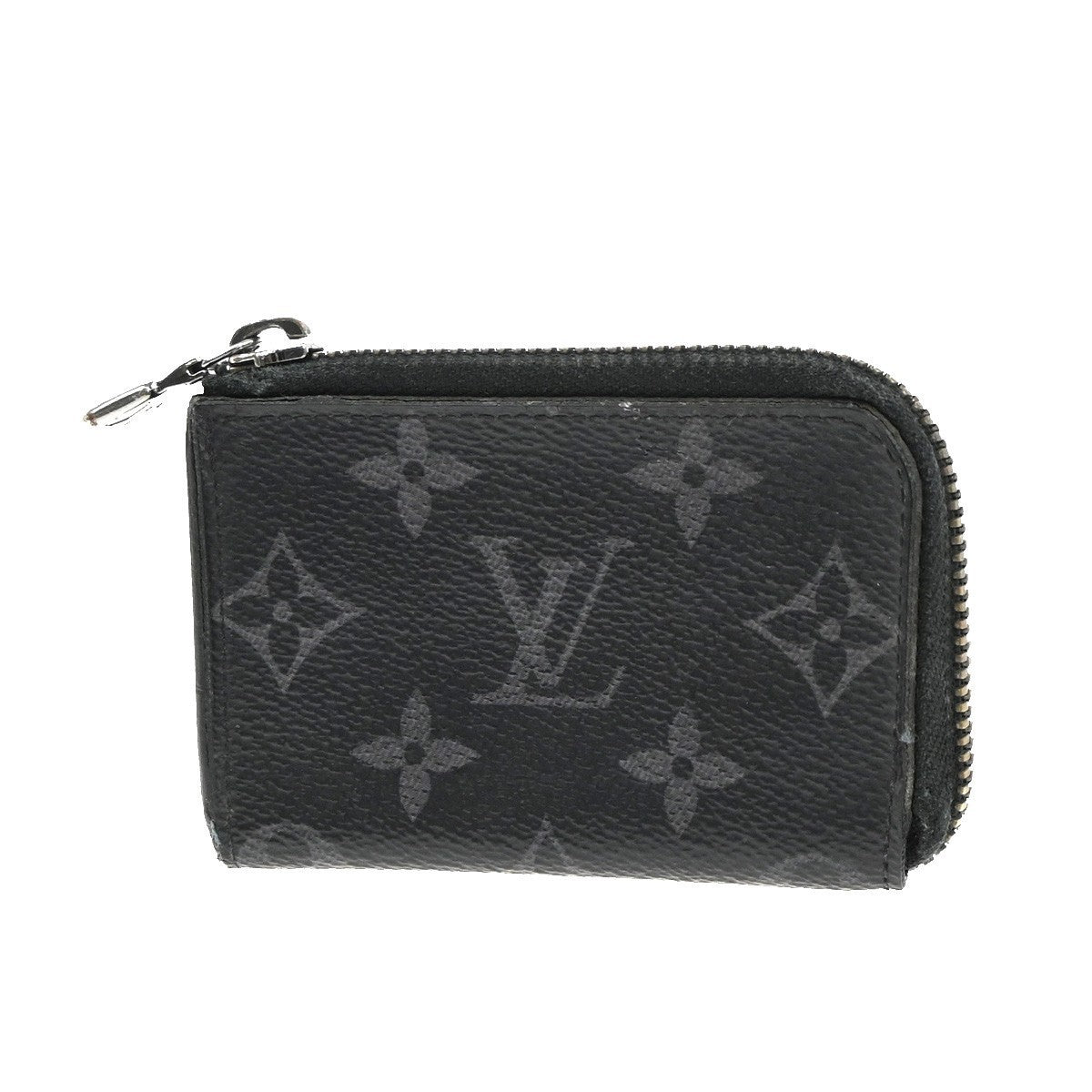 LOUIS VUITTON Port Monnaie Jour Coin Case Monogram Eclipse Black M63536 68KC229