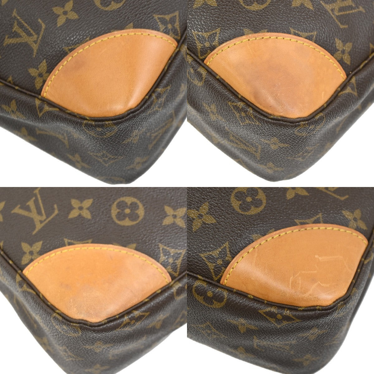 LOUIS VUITTON Boulogne 30 Shoulder Bag Monogram Leather Brown M51265 77PA056