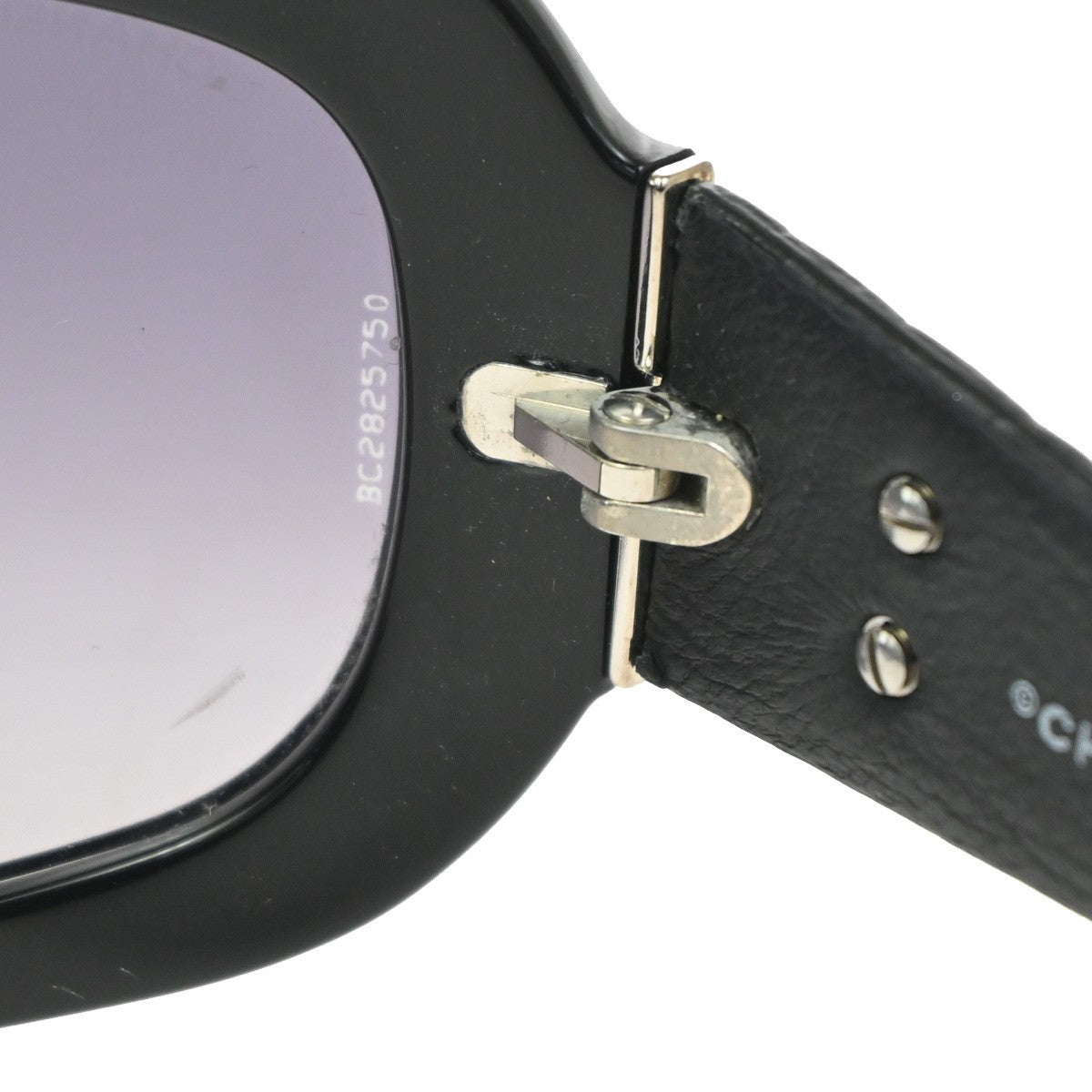 CHANEL CC Logo Matelasse Sunglasses Eye Wear Plastic Leather BK 5116-Q 30RL982