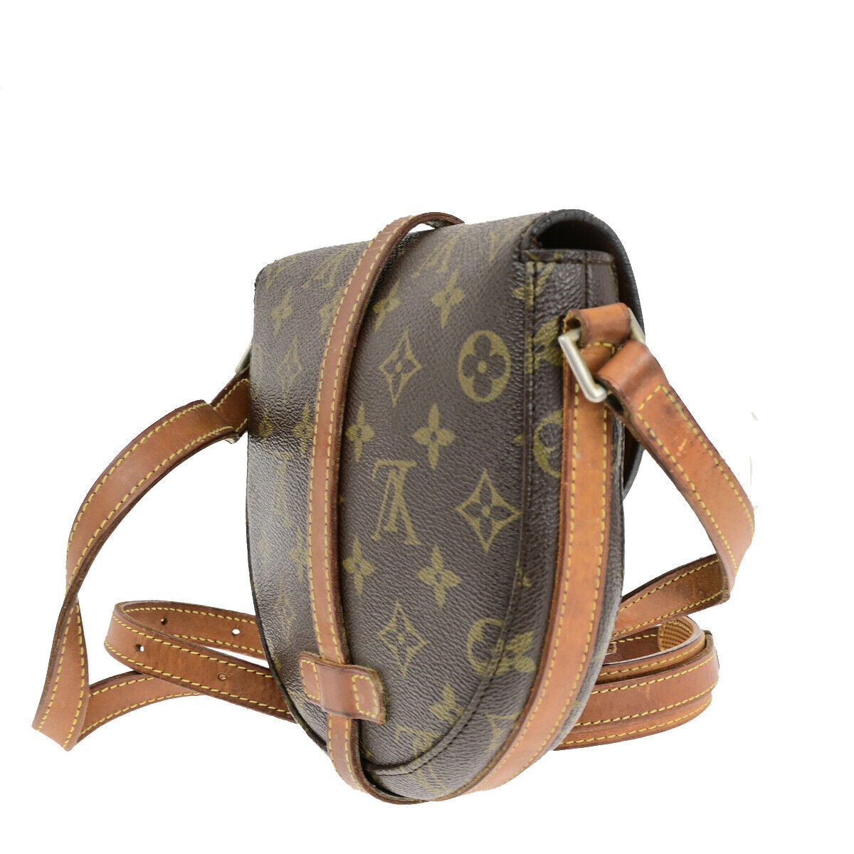 LOUIS VUITTON Chantilly PM Shoulder Bag Monogram Leather Brown M51234 64SH974