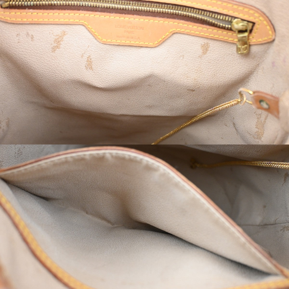 LOUIS VUITTON BUCKET GM Shoulder Tote Bag Monogram Leather Brown M42236 39SA072