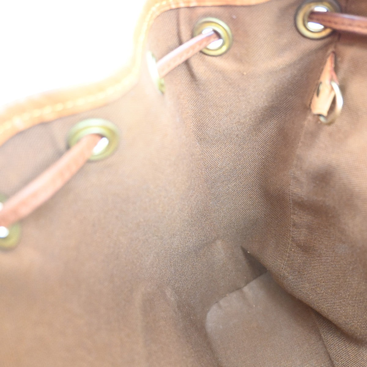 LOUIS VUITTON Mini Montsouris Backpack Bag Monogram Leather Brown M51137 78KC503