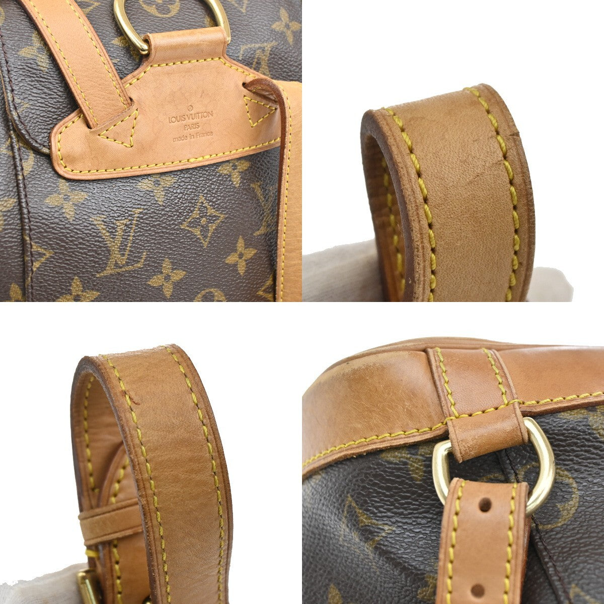 LOUIS VUITTON Montsouris MM Backpack Bag Monogram Leather Brown M51136 97EE233