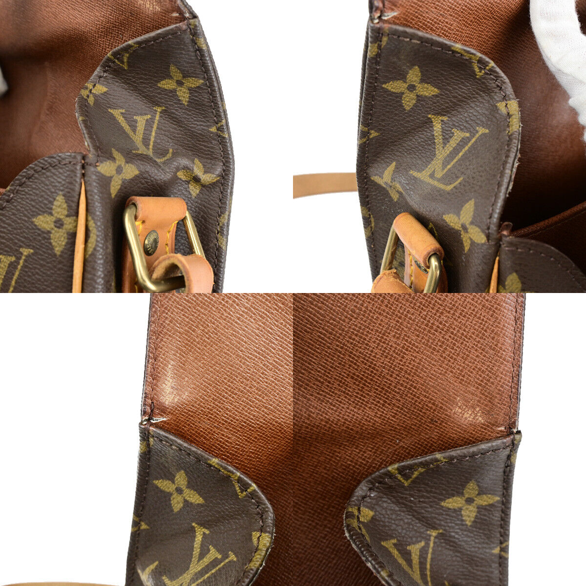 LOUIS VUITTON Cartouchiere MM Shoulder Bag Monogram Leather Brown M51253 62SJ519