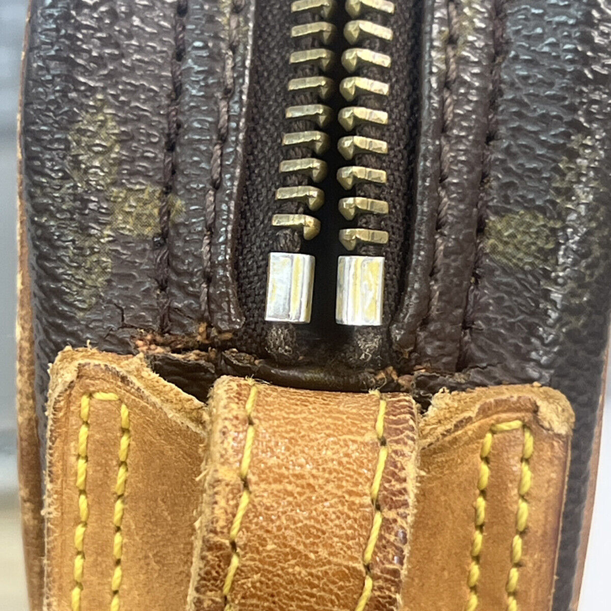 LOUIS VUITTON Jeune Fille PM Shoulder Bag Monogram Leather Brown M51227 67SJ522