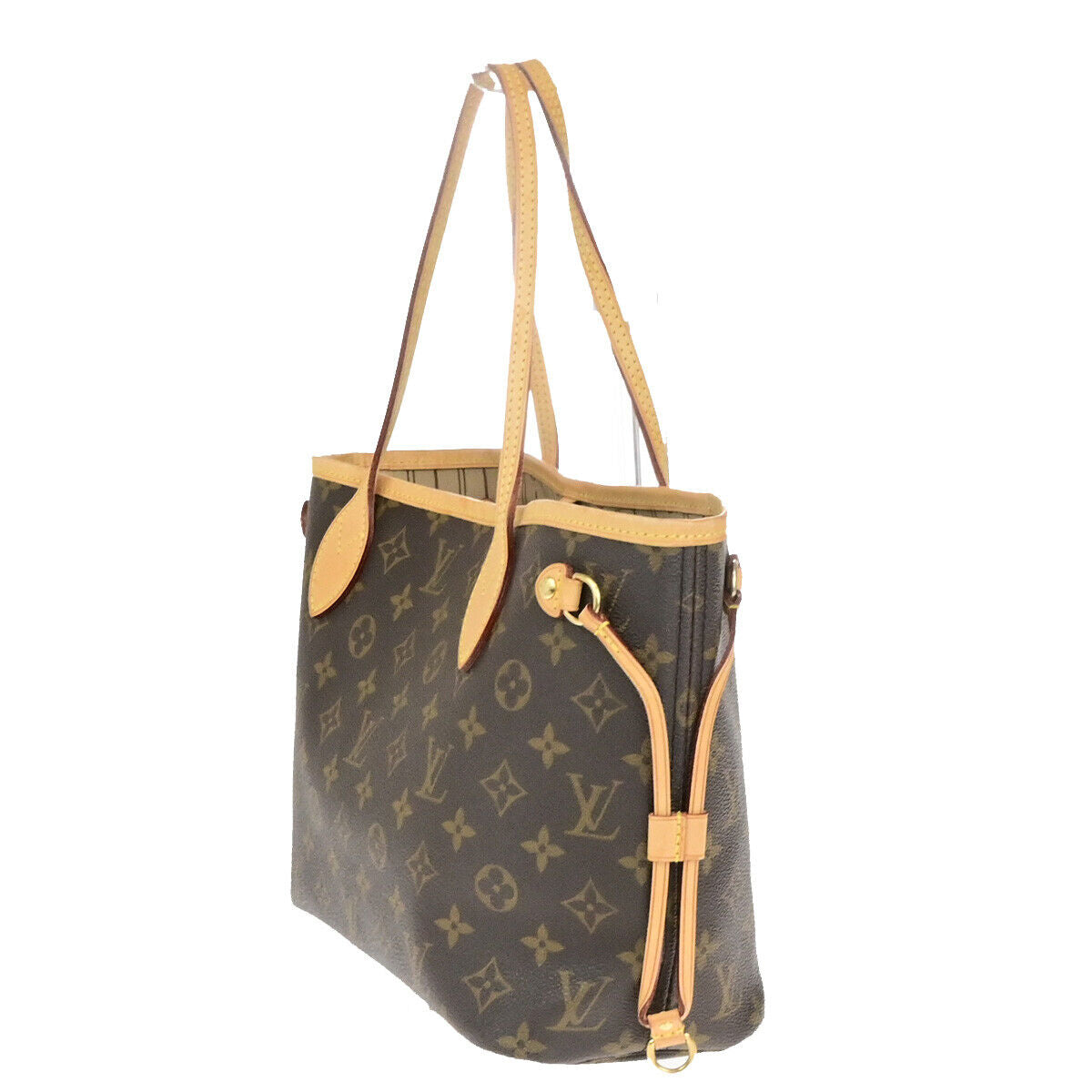 LOUIS VUITTON Neverfull PM Shoulder Tote Bag Monogram Leather BN M40155 55YG761