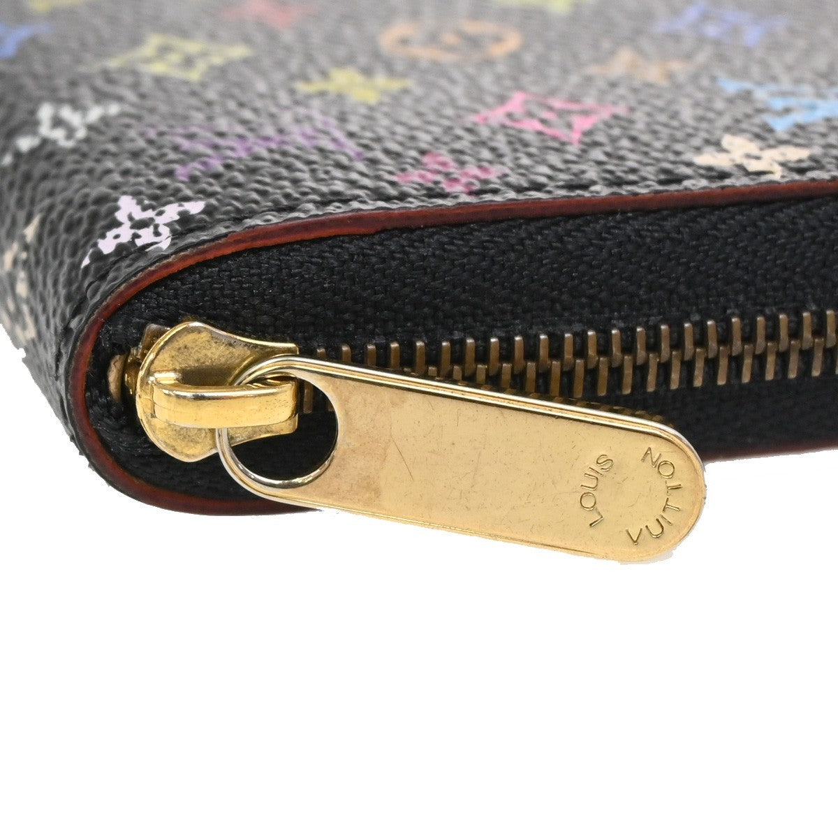 LOUIS VUITTON Zippy Coin Purse Monogram Multi Leather Black GHW M66549 32DA108