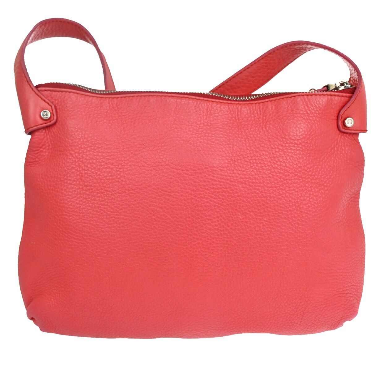SALVATORE FERRAGAMO Gancini Shoulder Hand Bag Leather Pink Silver Italy 60EA597