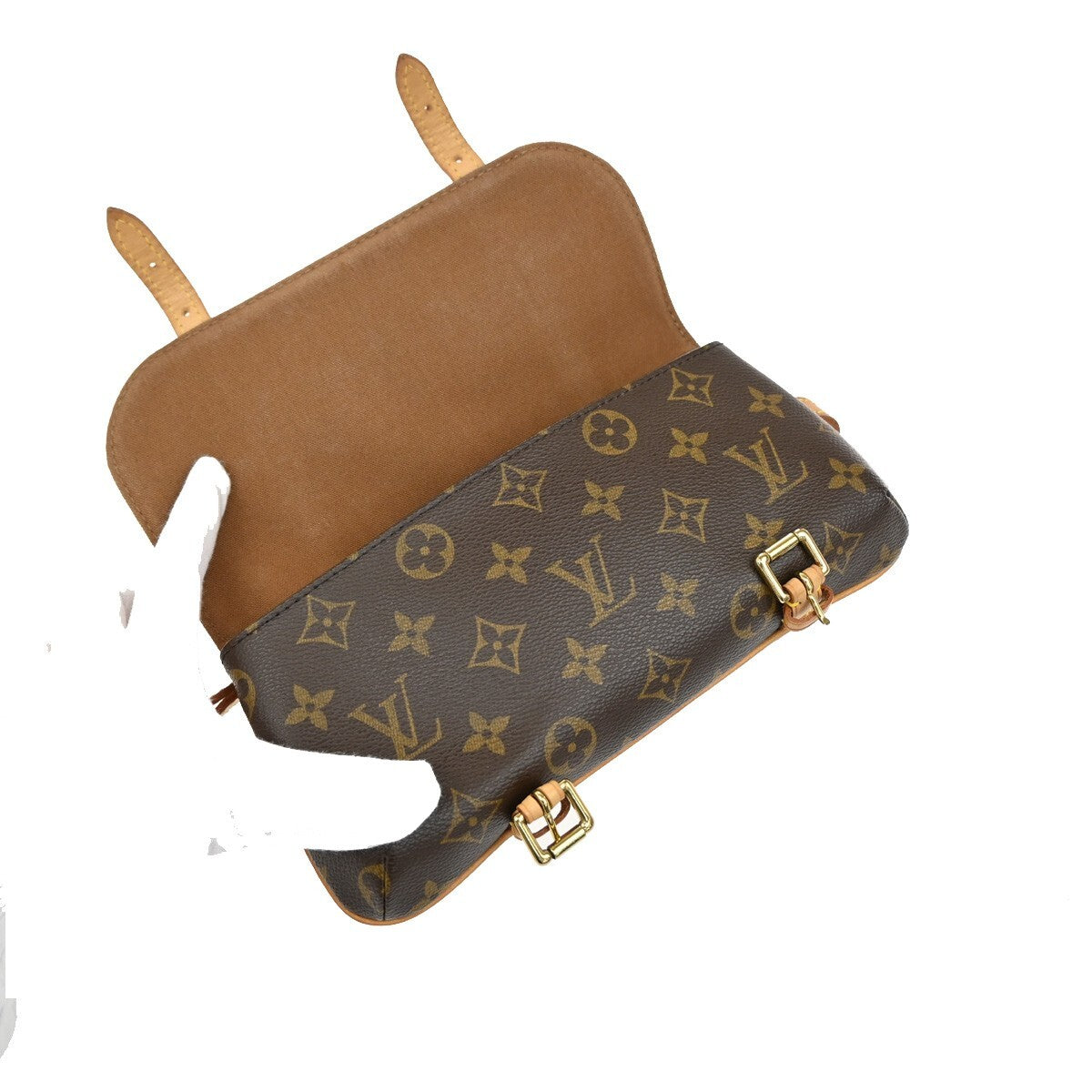 LOUIS VUITTON LV Pochette Marrell Bum Bag Monogram Leather Brown M51159 94EE150