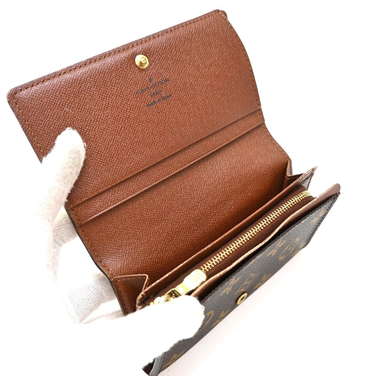 LOUIS VUITTON Porte Monnaie Billets Tresor Wallet Monogram Brown M61730 66EG203