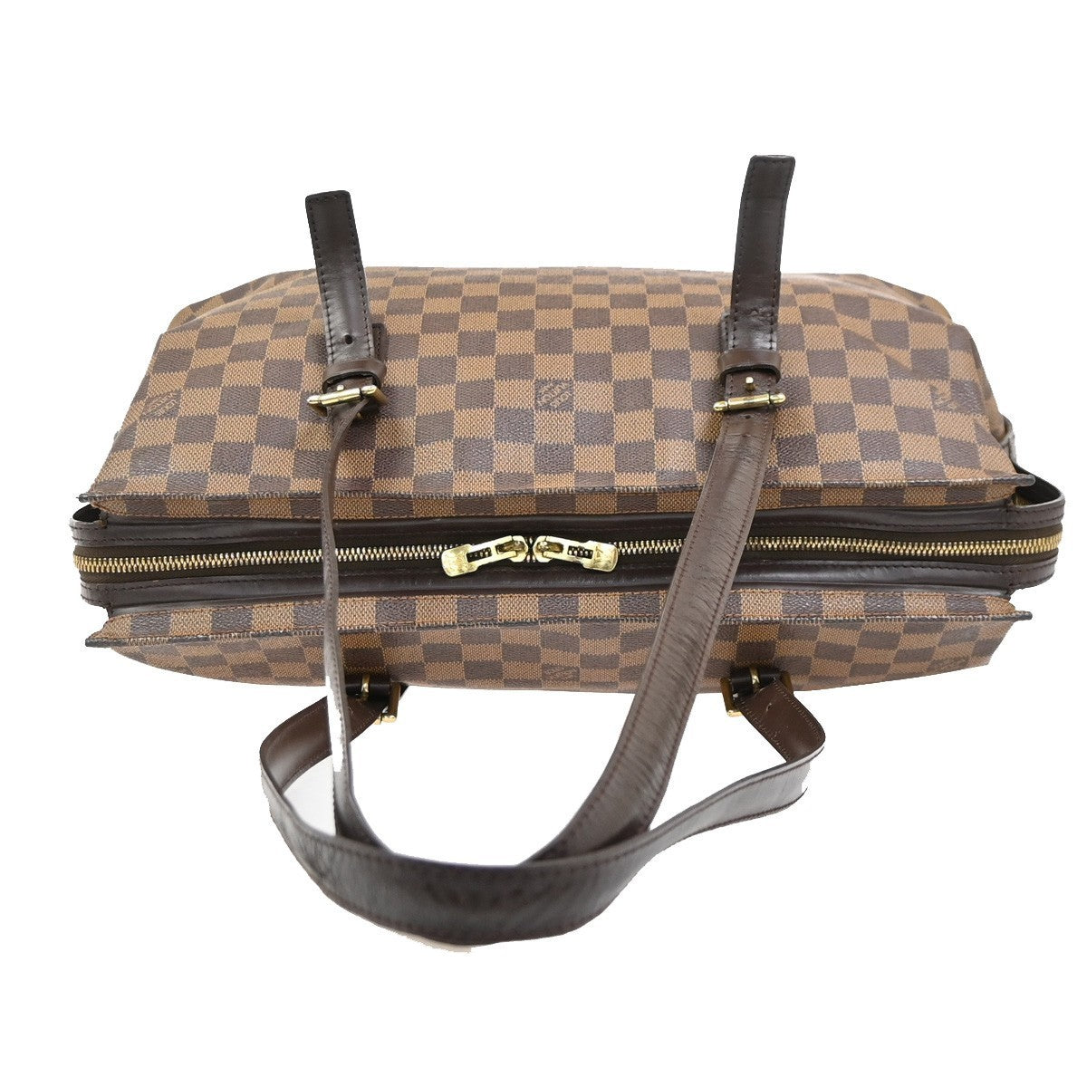 LOUIS VUITTON Chelsea Shoulder Tote Bag Damier Ebene Leather BN N51119 77MA601