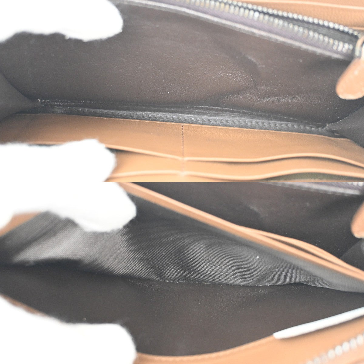 BOTTEGA VENETA Intrecciato Zip Around Long Wallet Embossing Leather BN 67KC539