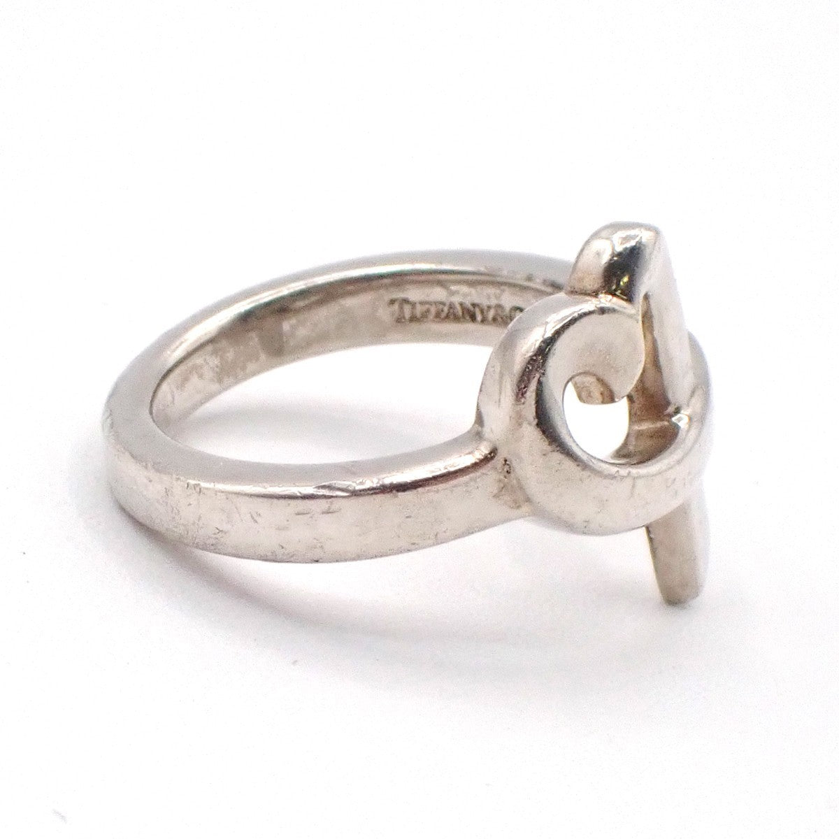 Tiffany & Co. Paloma Picasso Loving Heart Ring JP 11 US 6 Silver 925 01EG103