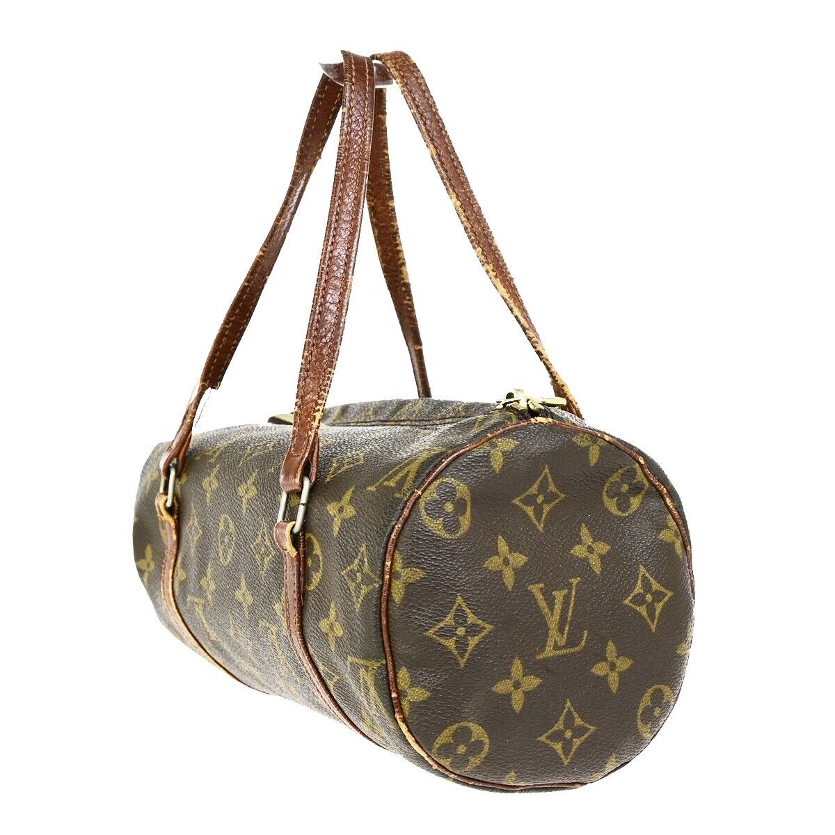 LOUIS VUITTON PAPILLON 26 Hand Bag Monogram Leather Brown France M51366 60FB201