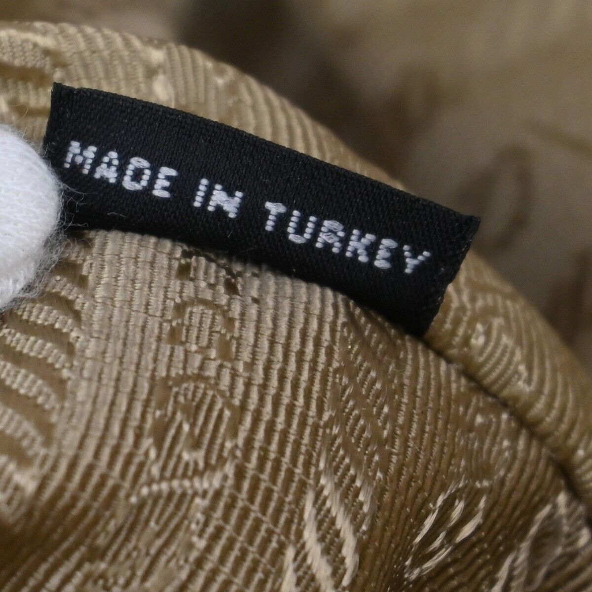 PRADA MILANO Logo 2Way Shoulder Hand Bag Canvas Leather Khaki Bordeaux 79EA813