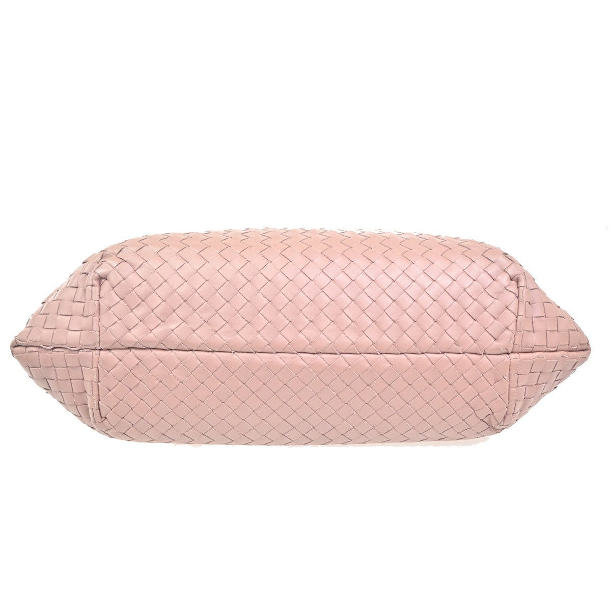 BOTTEGA VENETA Logo Intrecciato Shoulder Hand Bag Leather Pink Italy 25RL757
