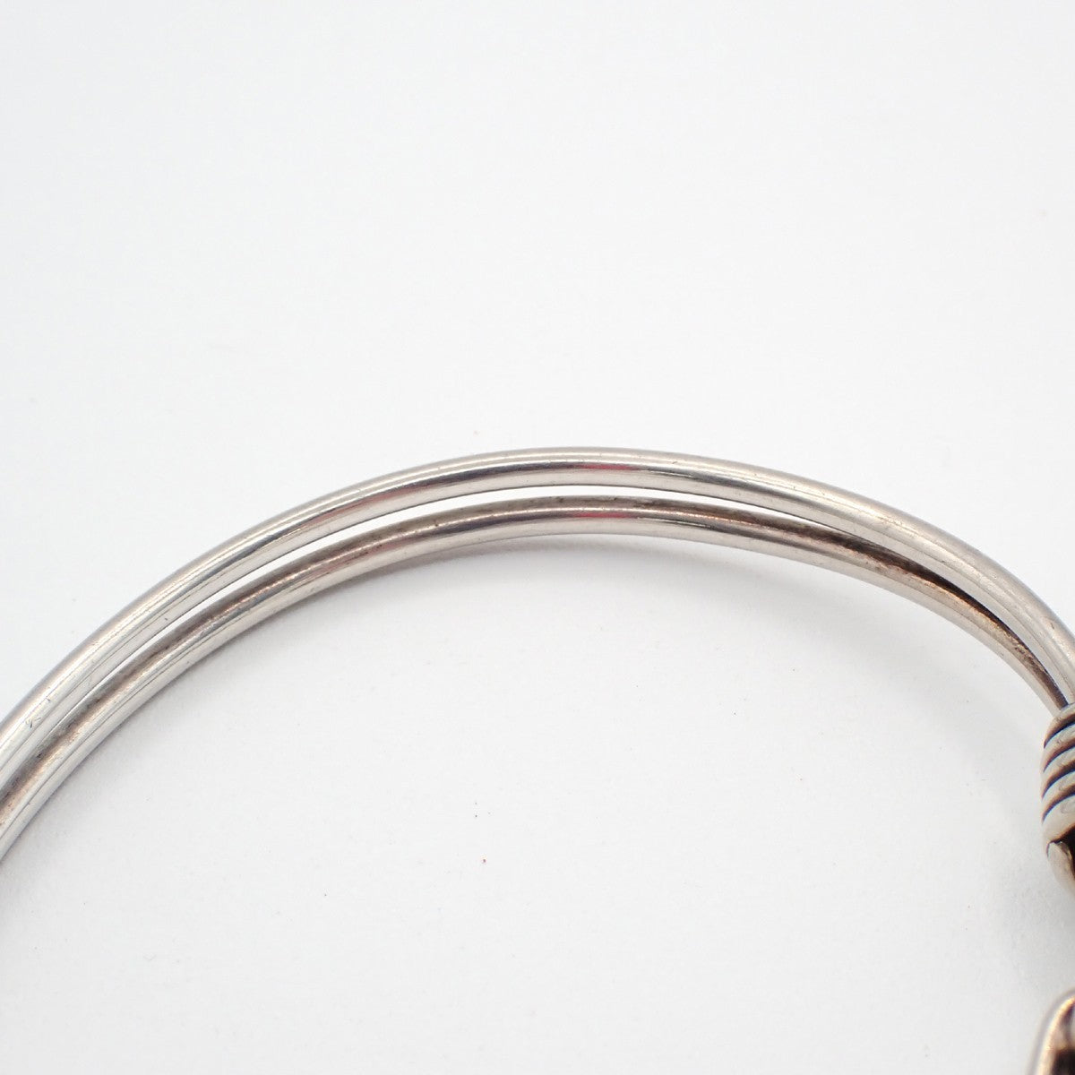 Tiffany & Co. Double Hook and Eye Bangle Bracelet Gold 750/Silver 925 31RL958