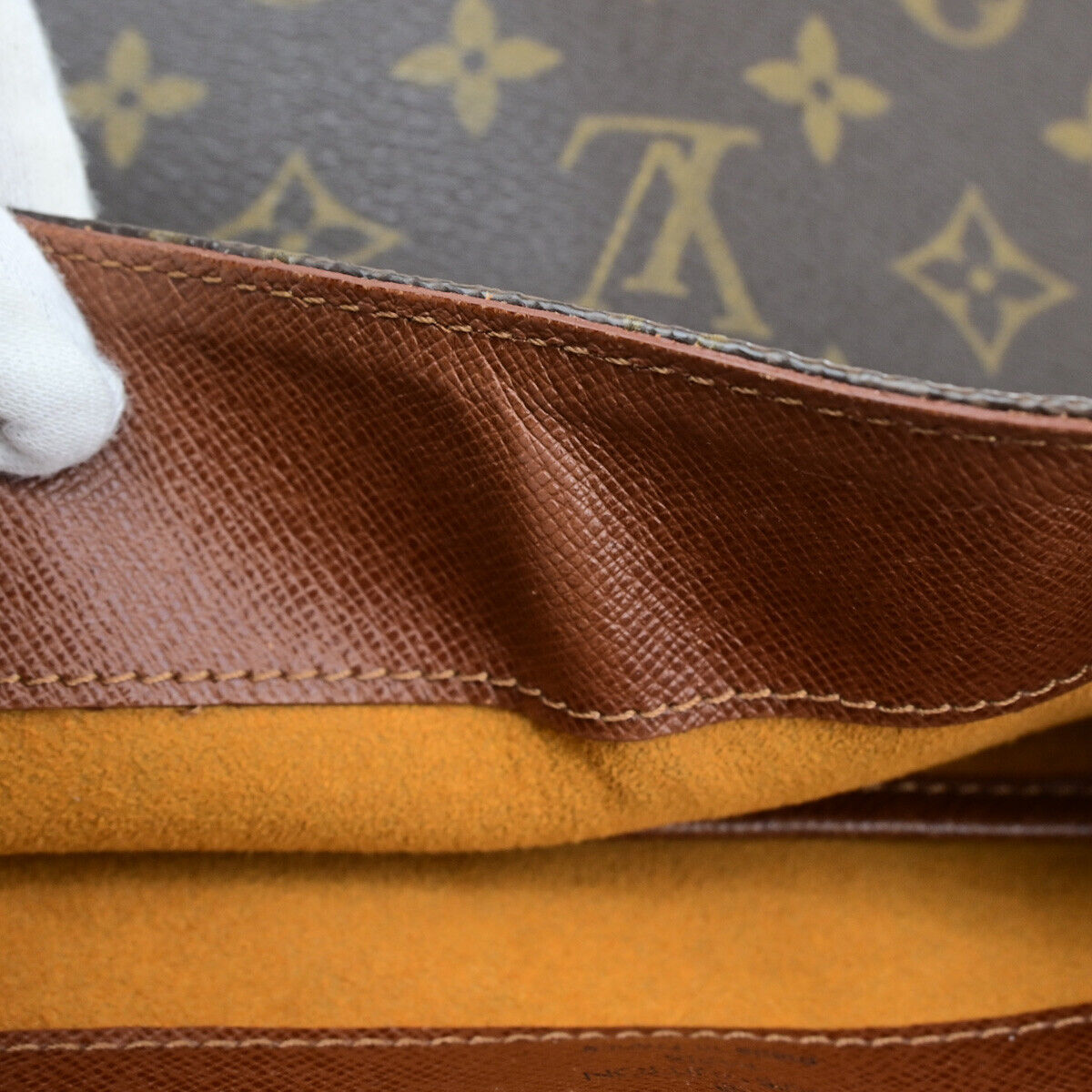 LOUIS VUITTON Musette Shoulder Bag Monogram Leather Brown France M51256 35YG516