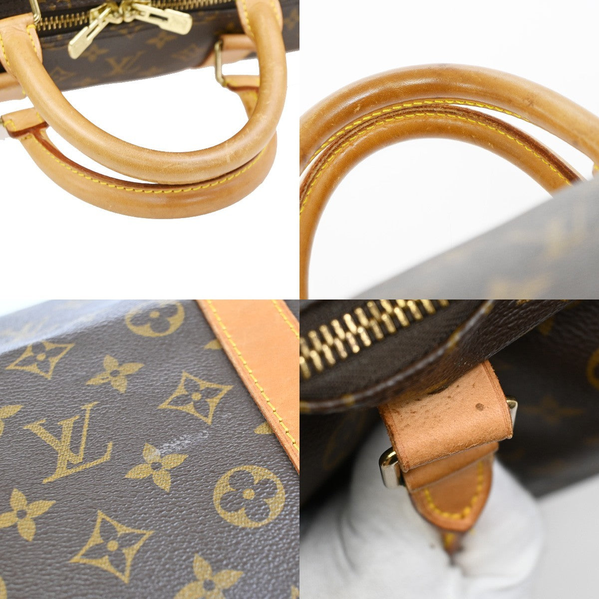 LOUIS VUITTON Keepall 55 Travel Hand Bag Monogram Leather Brown M41424 18PA033