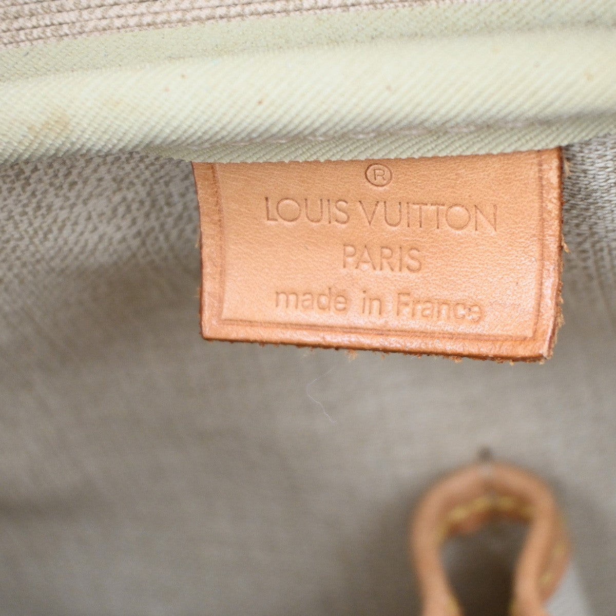 LOUIS VUITTON LV Logo Deauville Hand Bag Monogram Leather Brown M47270 88KC364