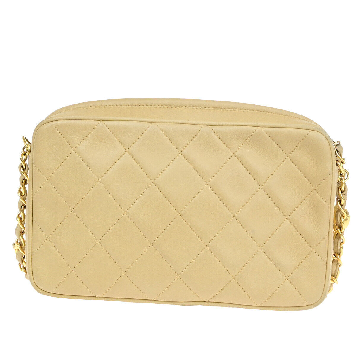 CHANEL CC Mini Matelasse Tassel Chain Shoulder Bag Leather BE Vintage 304RJ962
