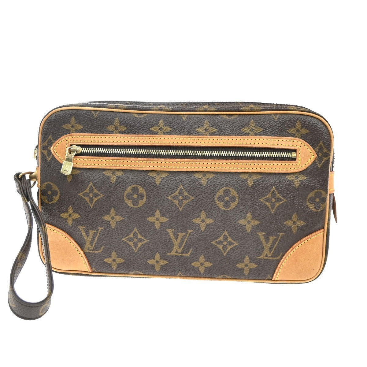 LOUIS VUITTON Marly Dragonne GM Clutch Hand Bag Monogram Brown M51825 32MA361