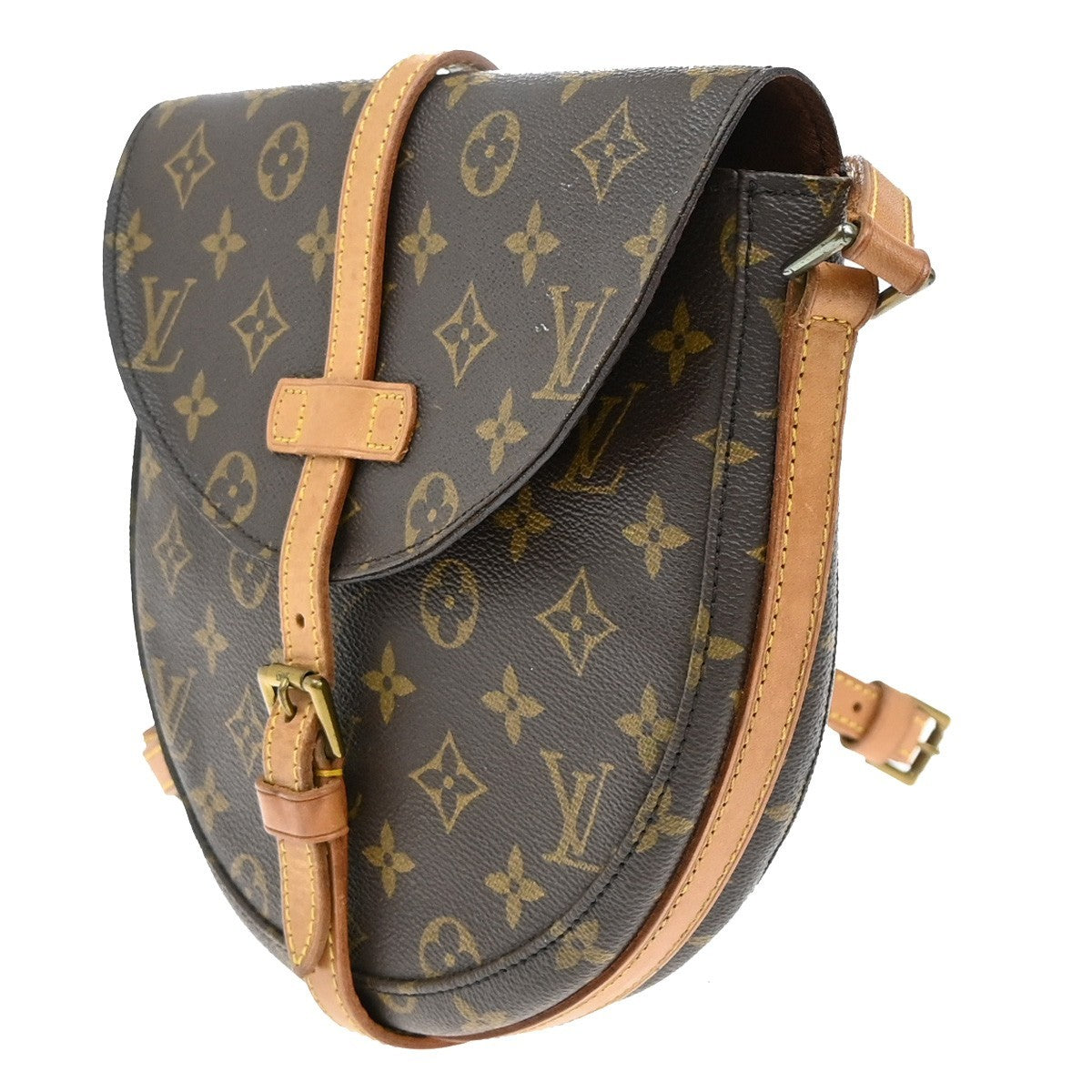 LOUIS VUITTONI Chantilly MM Shoulder Bag Monogram Leather Brown M51233 80EF912