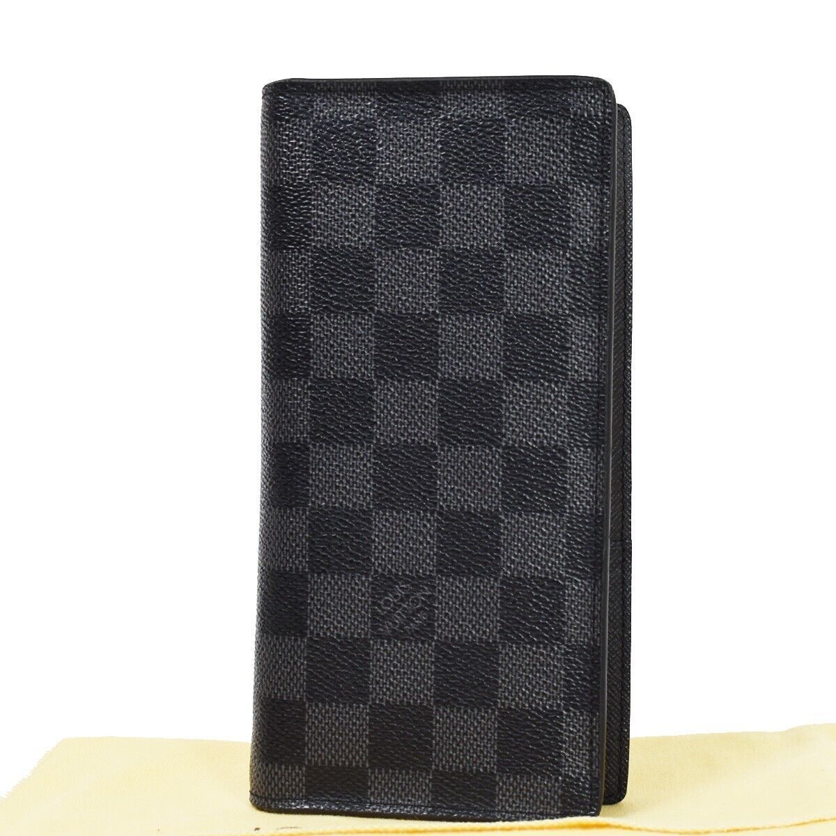 LOUIS VUITTON Portefeuille Brazza Wallet Bifold Damier Graphite N62665 35YC257